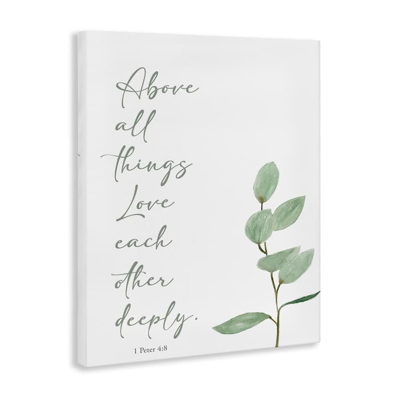 Stupell Love Each Other Deeply Canvas Wall Art Design By Lucille Price