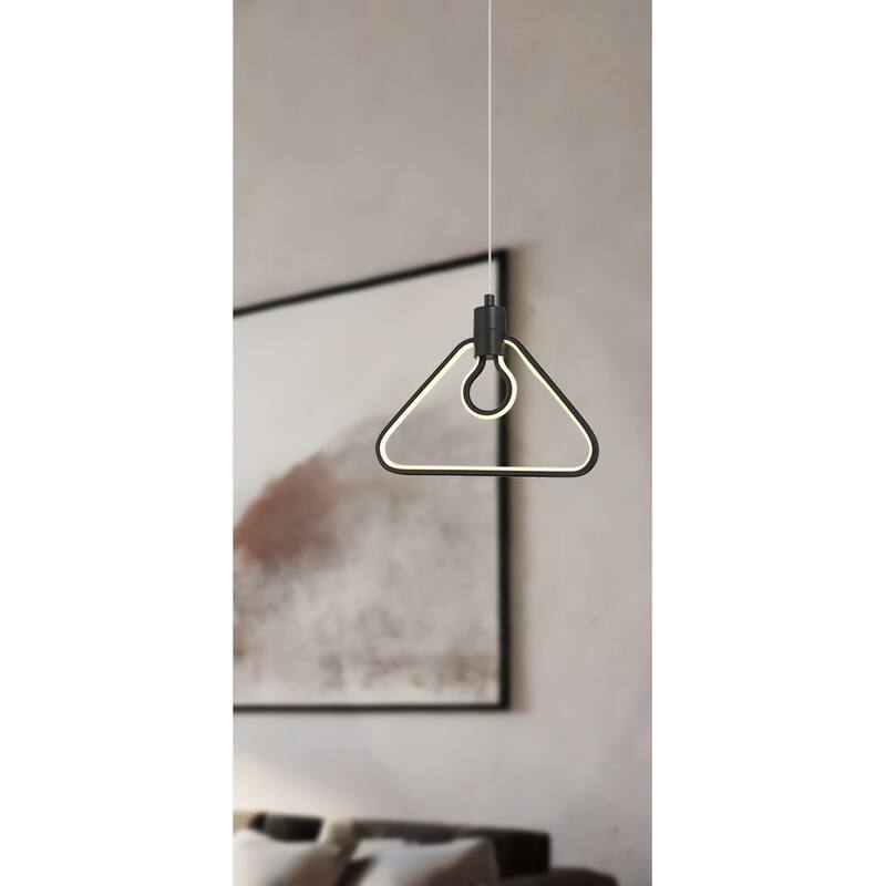 Kovacs P1905-L Edisons Outline 11" Wide LED Abstract Pendant