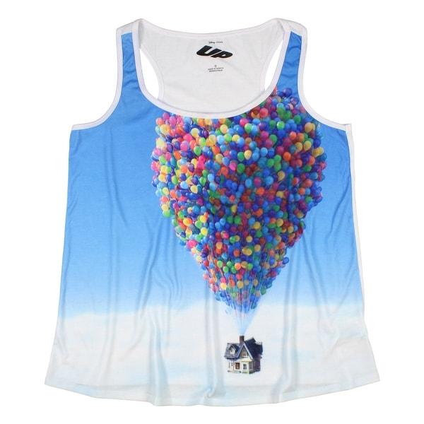 Disney Up Junior's House In The Sky Balloon Sublimation Tank Top. Opens flyout.