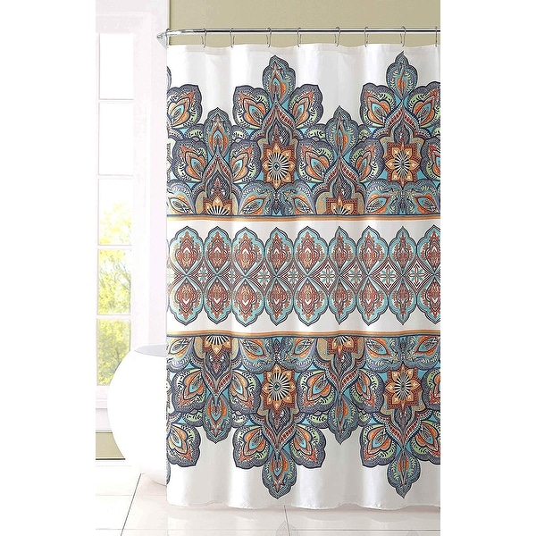 colorful fabric shower curtains