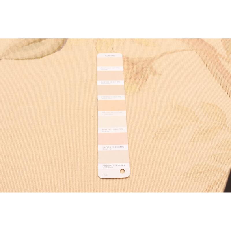 ECARPETGALLERY Flat-Weave Dynasty Beige Wool Tapestry Kilim - 9'9 x 13'1