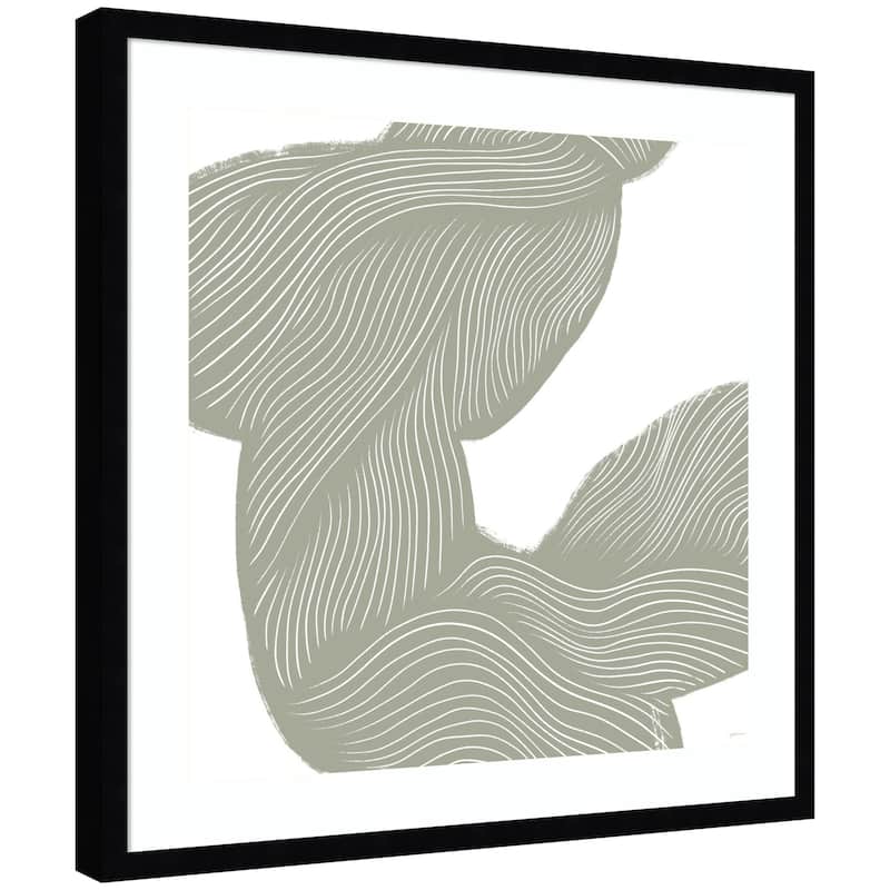 Kate and Laurel Movement Lines by Gabrielly Guedes Framed Wall Art Print