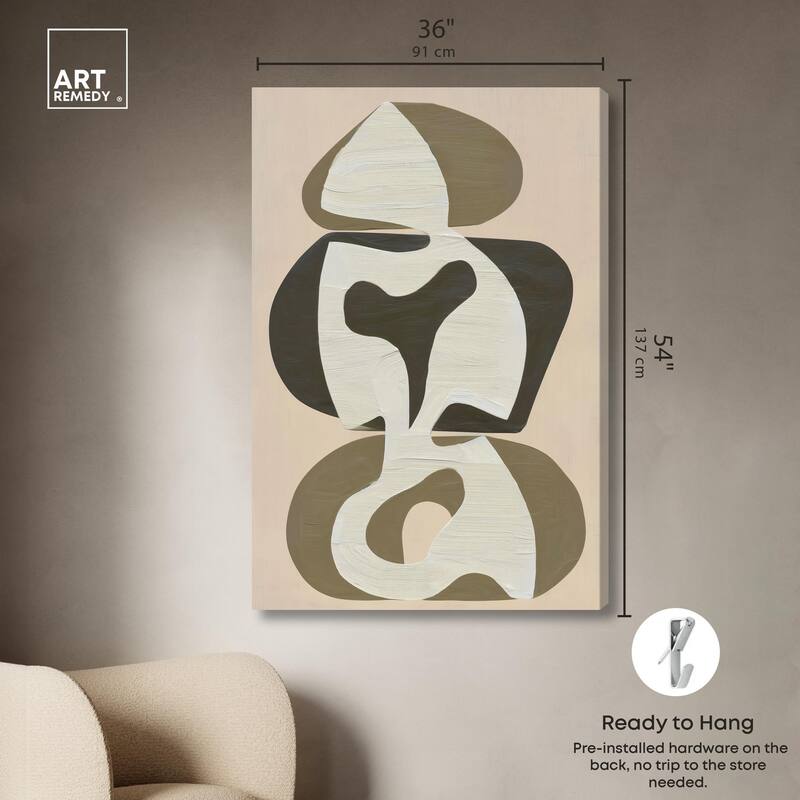 Shapes of Sage II Canvas by Art Remedy, Gallery Wrapped