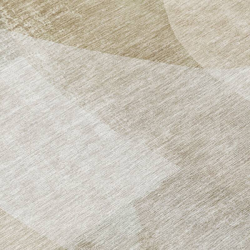 HomeRoots Abstract Transitional Rectangle Outdoor Rug