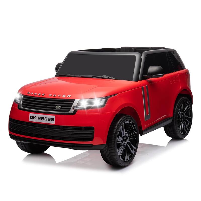 24V 2-Seater Licensed Land Rover Ride On Car Toy - Red