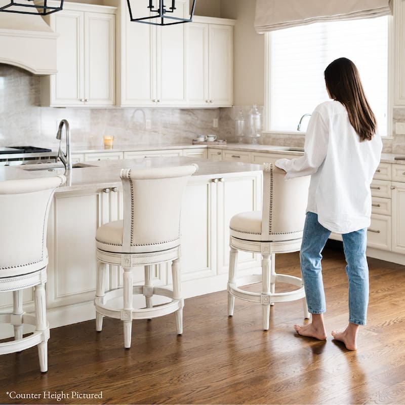 Maven Lane 31" Pullman Swivel Bar Height Kitchen Stool