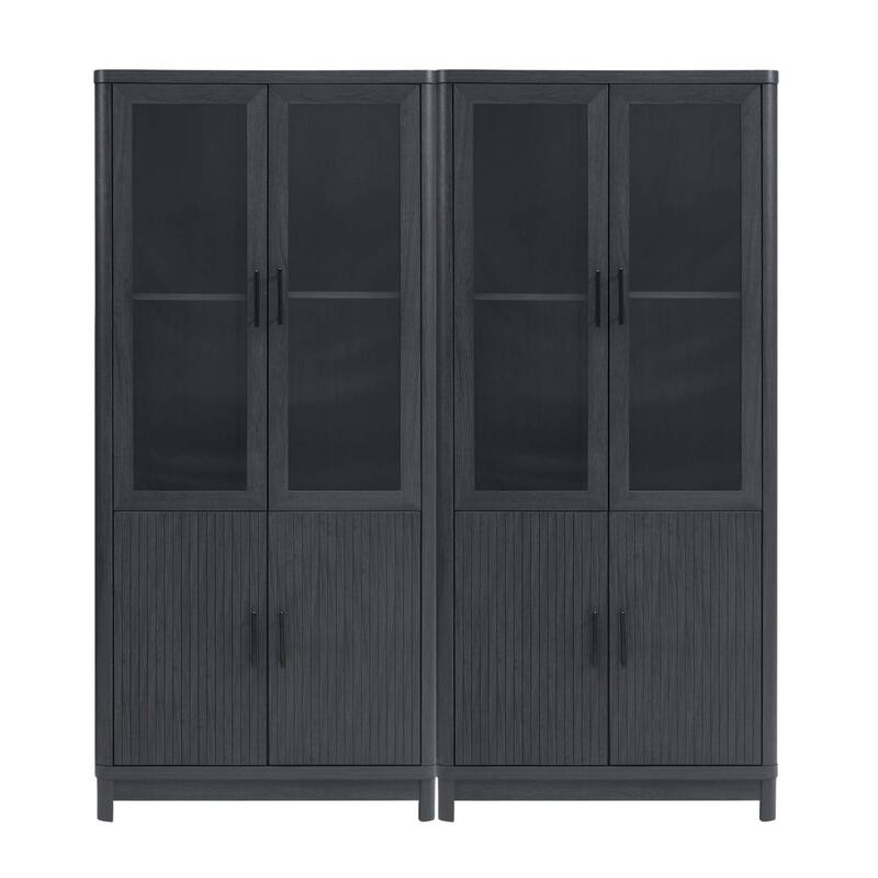 Manhattan Comfort Mid Century Modern Jodie Bookcase with Adjustable Shelves