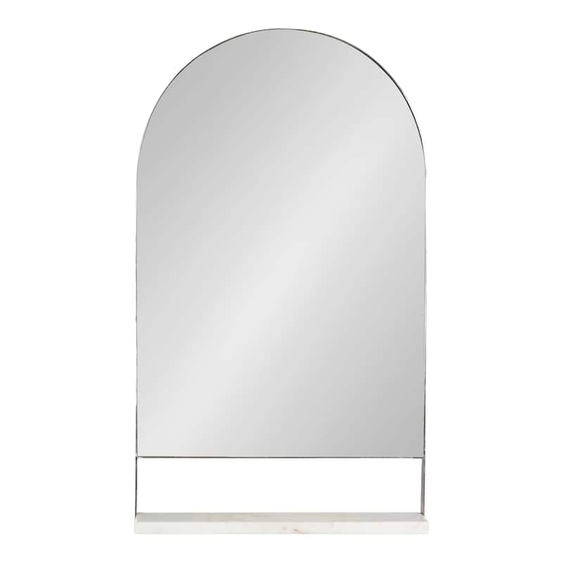 Kate and Laurel Chadwin Wall Mirror with Shelf