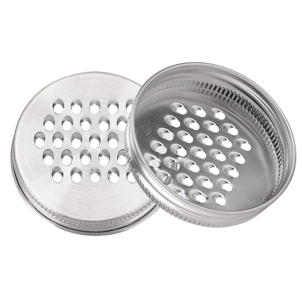 https://ak1.ostkcdn.com/images/products/is/images/direct/fe731f70bfe187a377e36213b853ab73b3226aa3/Stainless-Steel-Regular-Mouth-Mason-Jars-Grater-Lid-Tops.jpg