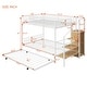 preview thumbnail 3 of 16, Twin Over Full Metal Bunk Bed with Trundle & Storage Ladder & Wardrobe