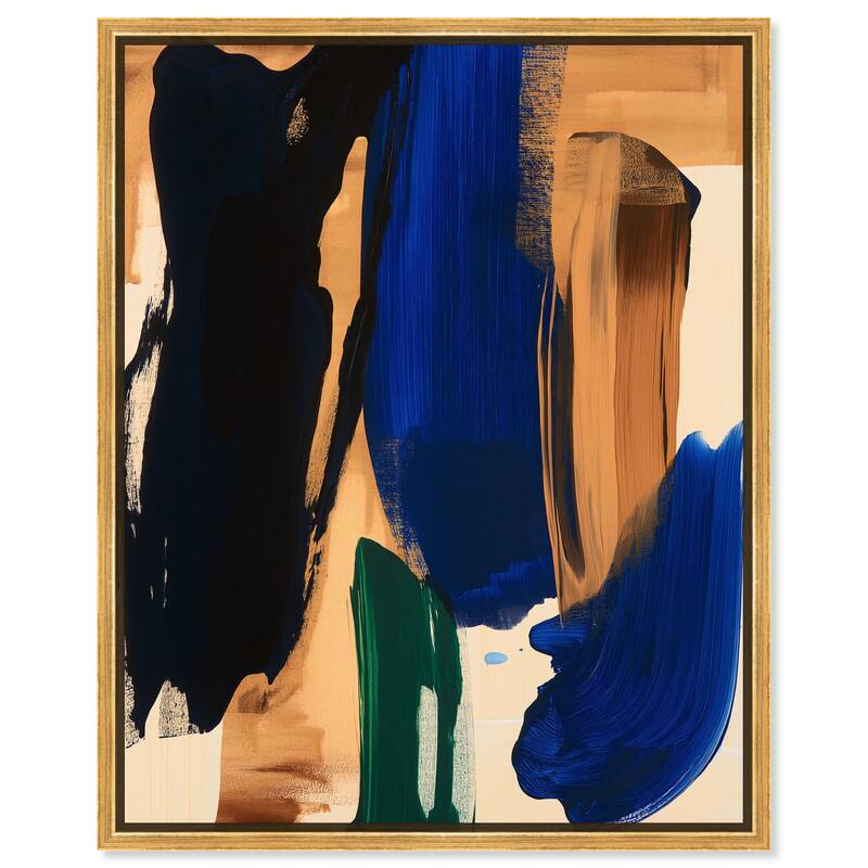 Ochre Odyssey Canvas by Art Remedy - 20" x 24" - Gold