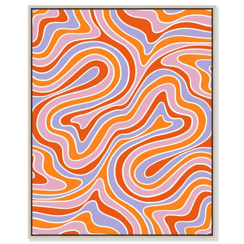 Bubble Gum Retro I Canvas by Art Remedy - 24" x 30" - Silver