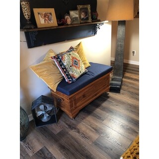 Blazing Needles 40-inch Indoor/Outdoor Bench Cushion - 39 x 19