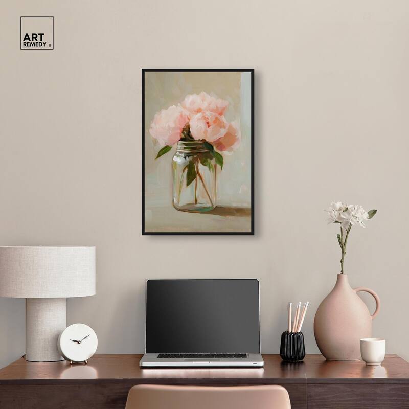 Jar of Petals Canvas by Art Remedy