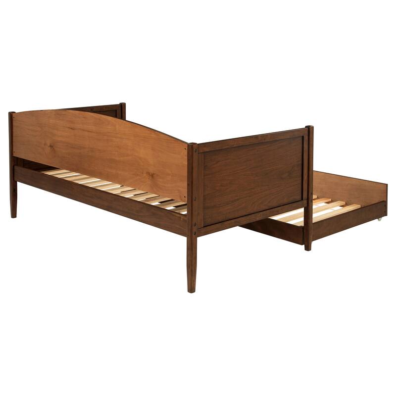 Fallbrook Medium Walnut Twin Daybed with Trundle