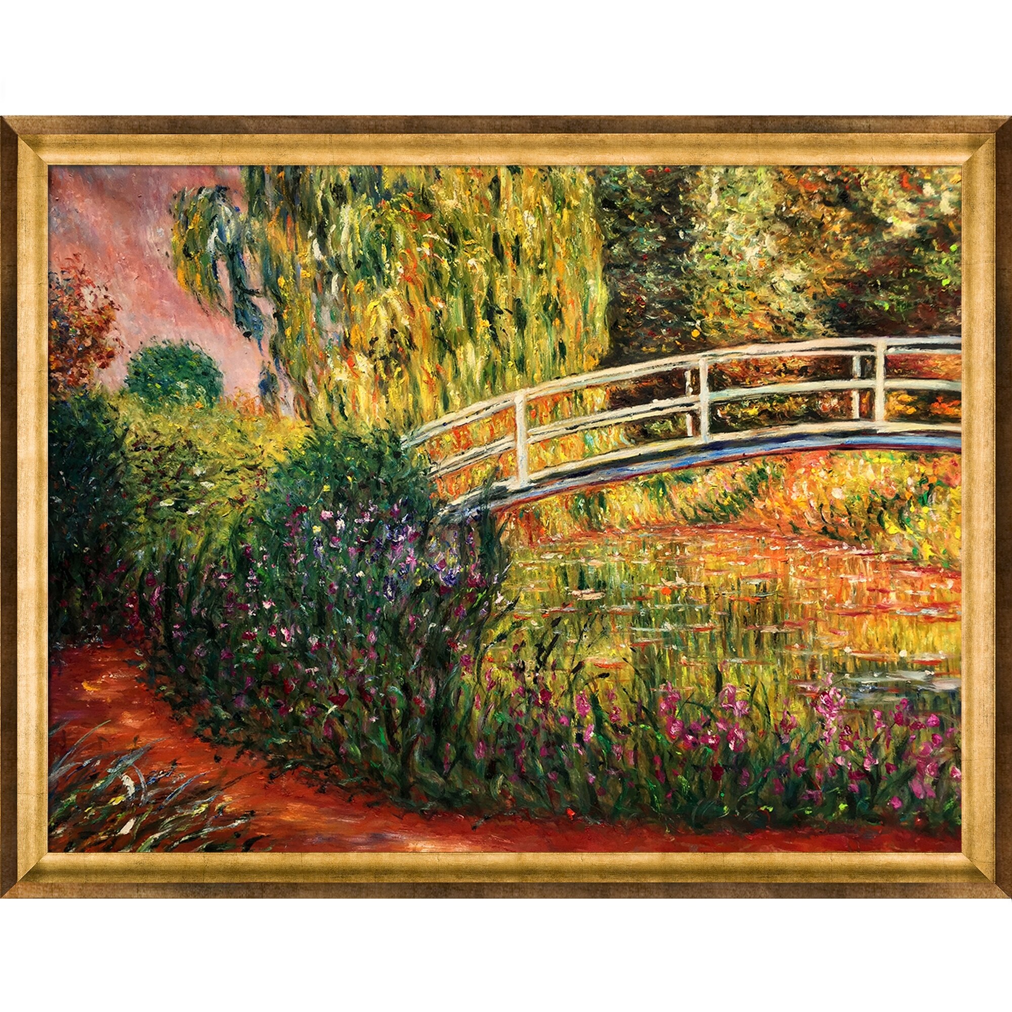 Shop The Japanese Bridge By Claude Monet Framed Hand Painted Oil