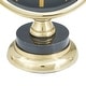 preview thumbnail 11 of 13, Gold Stainless Steel Metal Clock with Black Face