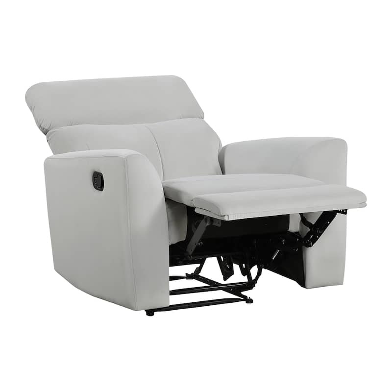 Lantham Velvet Manual Reclining Chair