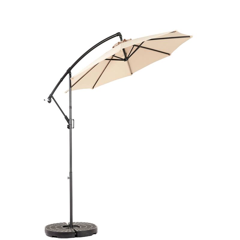 Topcraft 10ft Offset Hanging Market Patio Umbrella