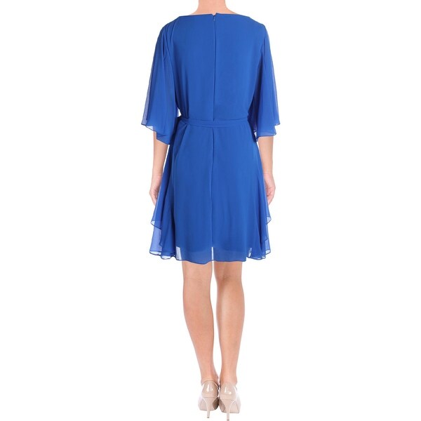 ralph lauren ruffled georgette dress