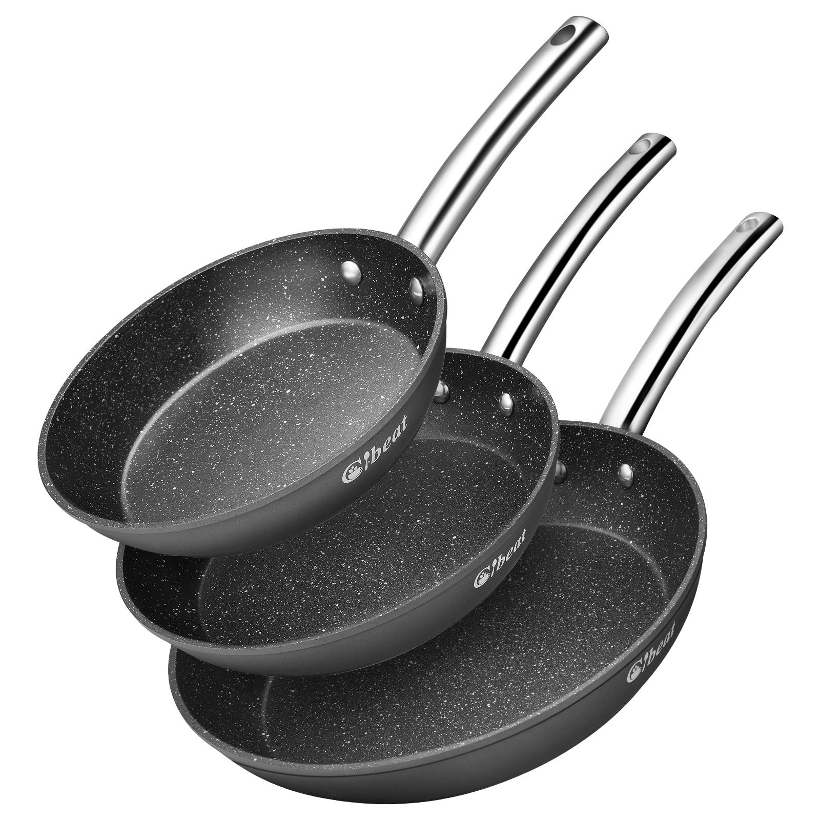 Viking Blue Carbon Steel Pre Seasoned Non Stick 10 In and 12 In