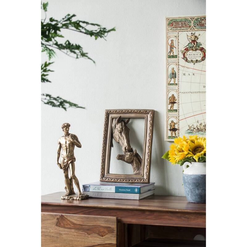 Standing David Statue - 13.75" - Gold