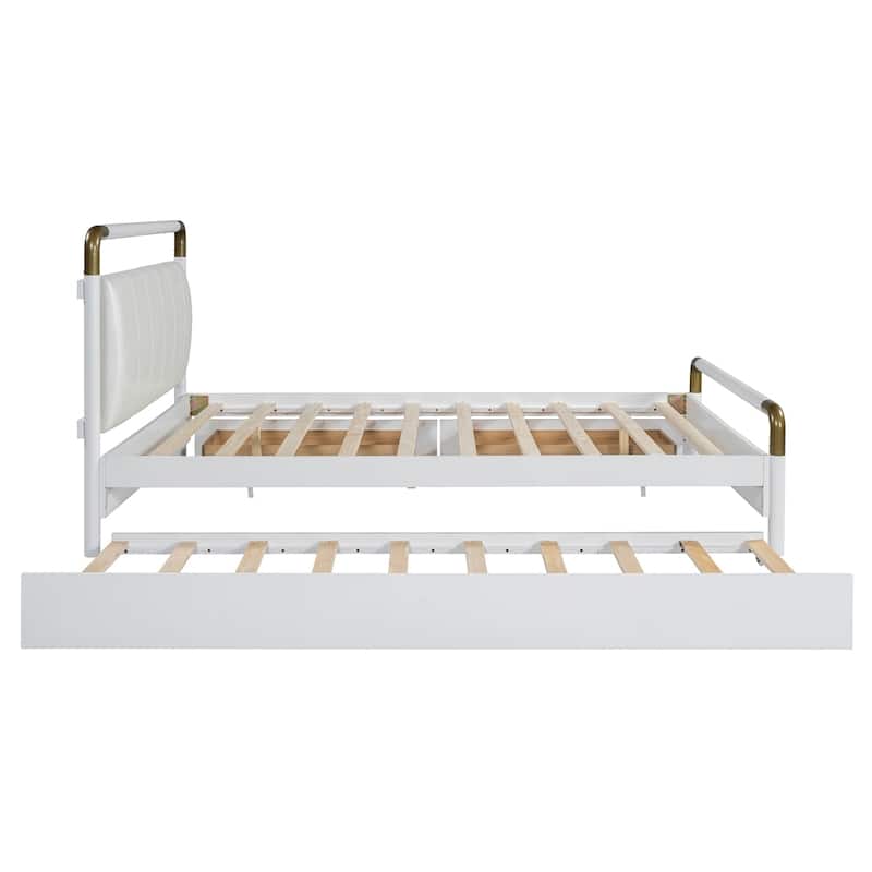 Queen Size Wooden Storage Platform Bed