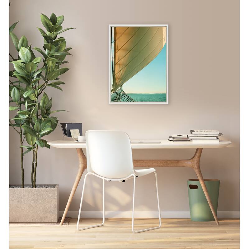 Kate and Laurel Sylvie Gulf Winds Framed Canvas by Alicia Bock