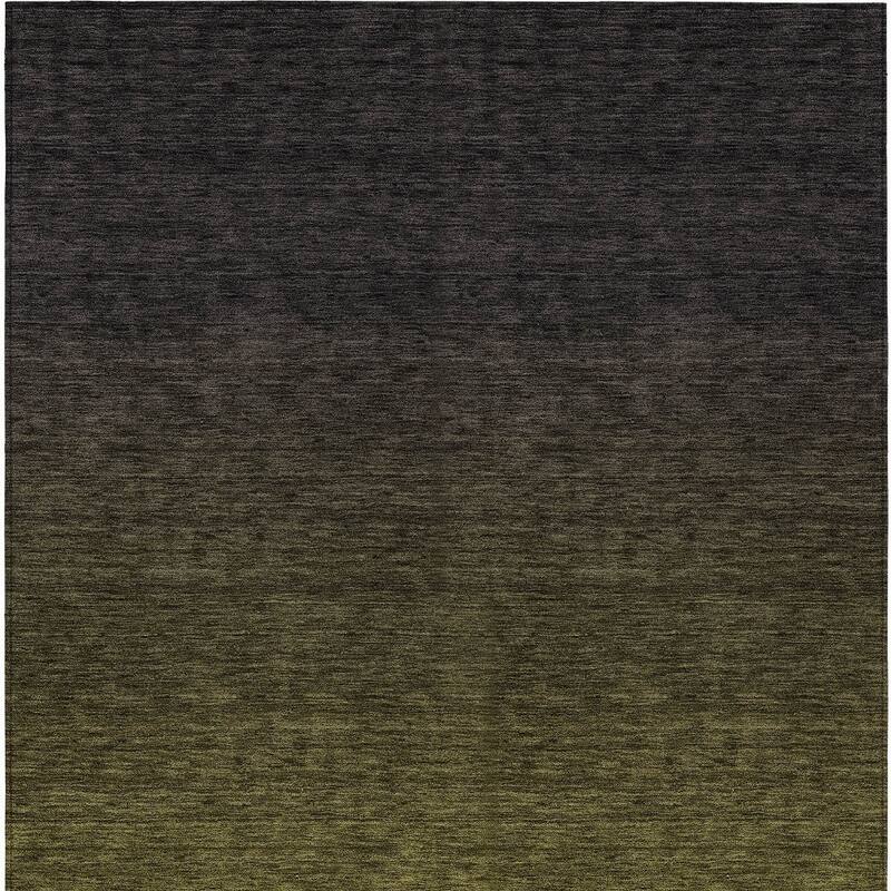 HomeRoots Abstract Transitional Rectangle Outdoor Rug