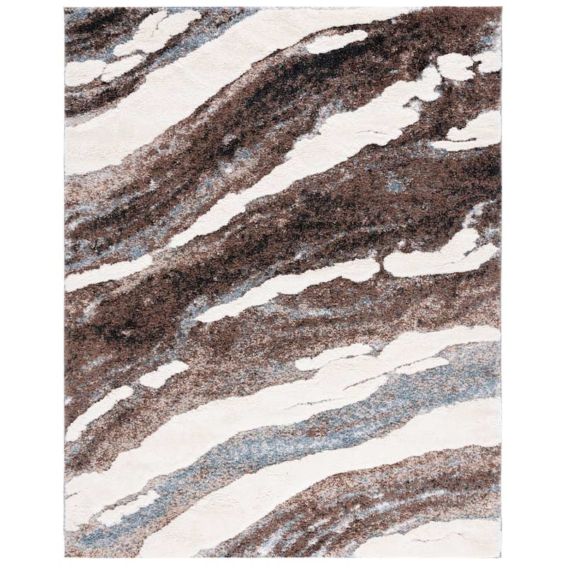 SAFAVIEH Hi-Lo Shag Leesa Modern 1.6-inch Thick Rug