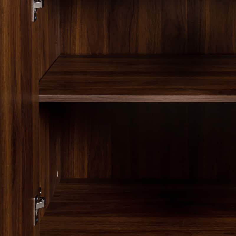 Freestanding Sideboard Storage Cabinet with 4 Doors and 4 Shelves