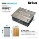 preview thumbnail 99 of 137, KRAUS Kore Workstation Drop-In Stainless Steel Kitchen Sink