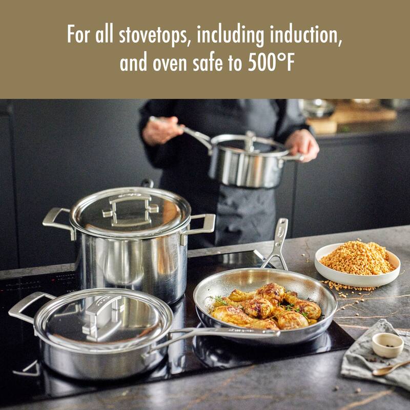 Demeyere Industry 5-Ply 10-pc Stainless Steel Cookware Set