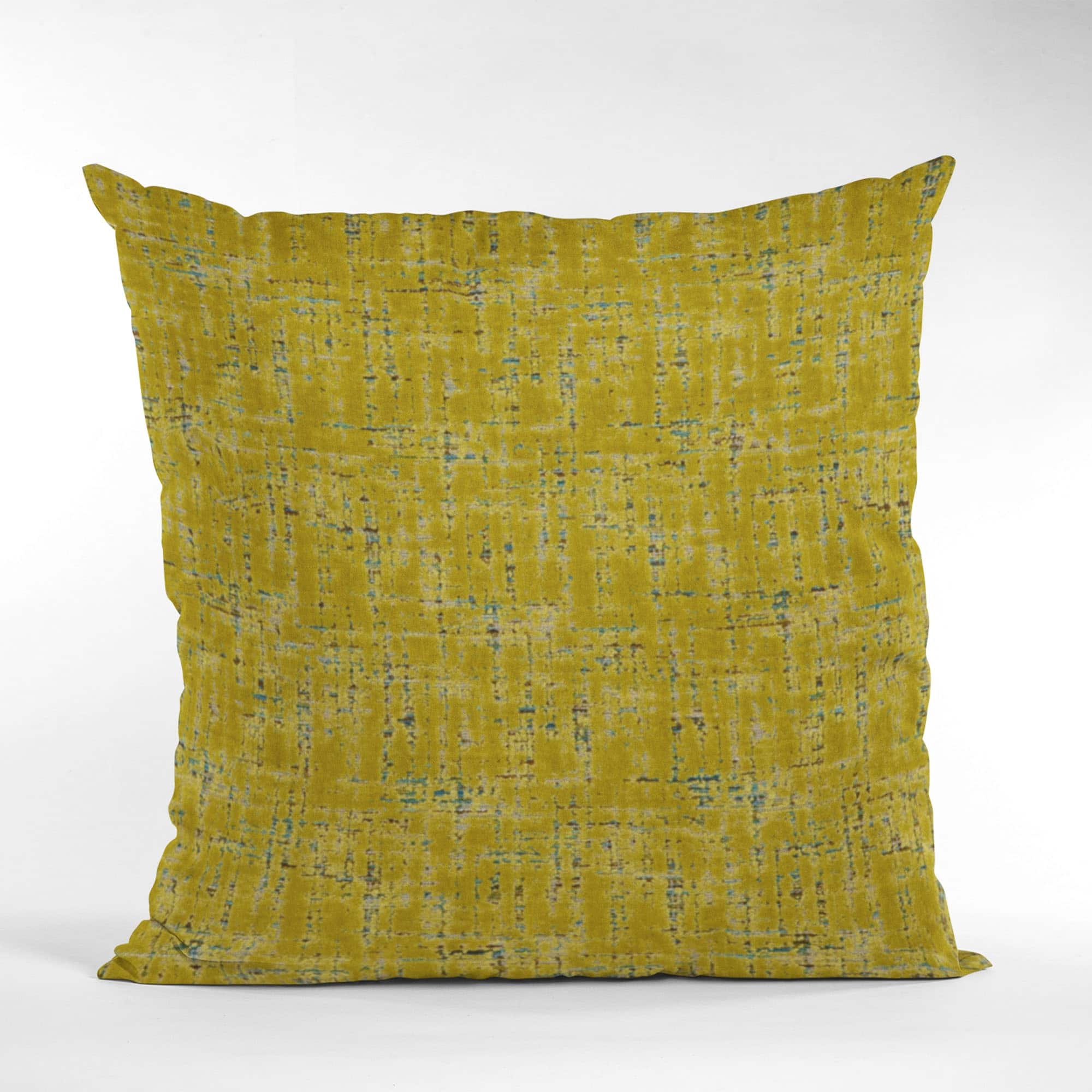 Plutus Sulfur New Cut Velvet Luxury Throw Pillow Bed Bath