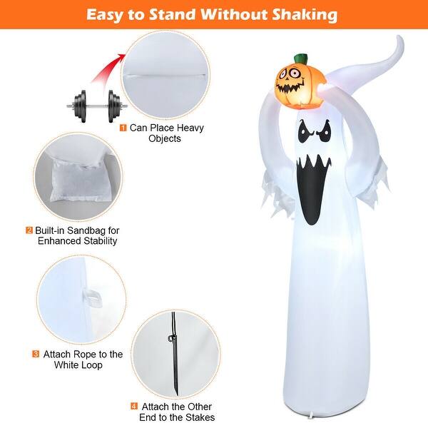 Shop Gymax 6 Inflatable Phantom Ghost Latern Halloween Air Blown