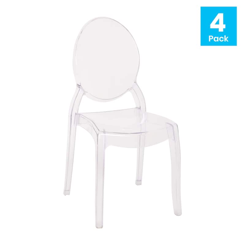 Set of 4 Extra Wide Resin All-Weather Banquet Chairs - 20.5"D x 17"W x 37.25"H