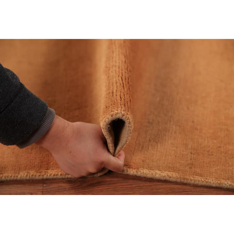 Gabbeh Modern Rug Hand-Knotted Contemporary Wool Carpet - 3'10" x 5'11"