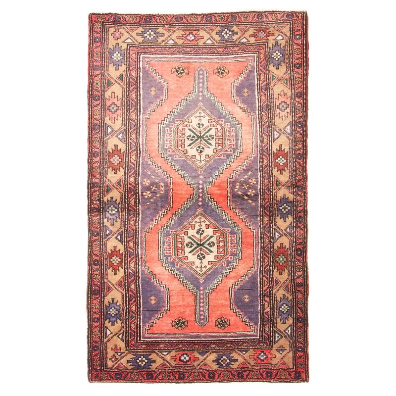 ECARPETGALLERY Hand-knotted Konya Anatolian Red Wool Rug - 4'6 x 7'5