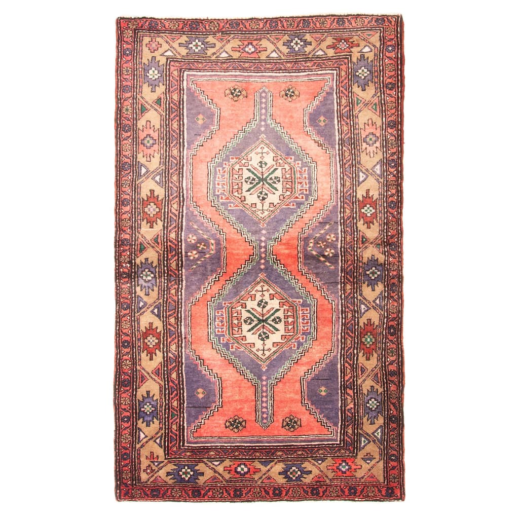 ECARPETGALLERY Hand-knotted Konya Anatolian Red Wool Rug - 4'6 x 7'5
