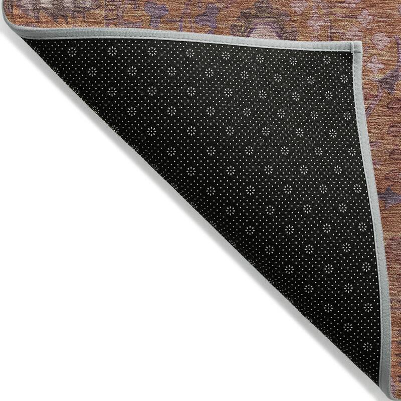 Machine Washable Indoor/ Outdoor Traditional Classic Chantille Rug