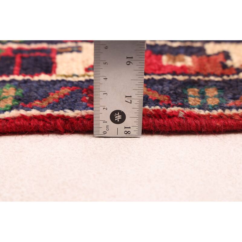 ECARPETGALLERY Hand-knotted Andelz Dark Red Wool Rug - 3'3 x 9'9