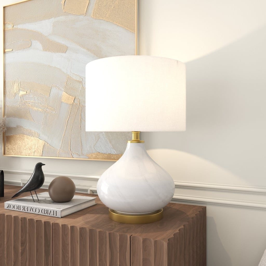 Aroma Racrosile 19.5'' Ceramic Table Lamp - 1-light