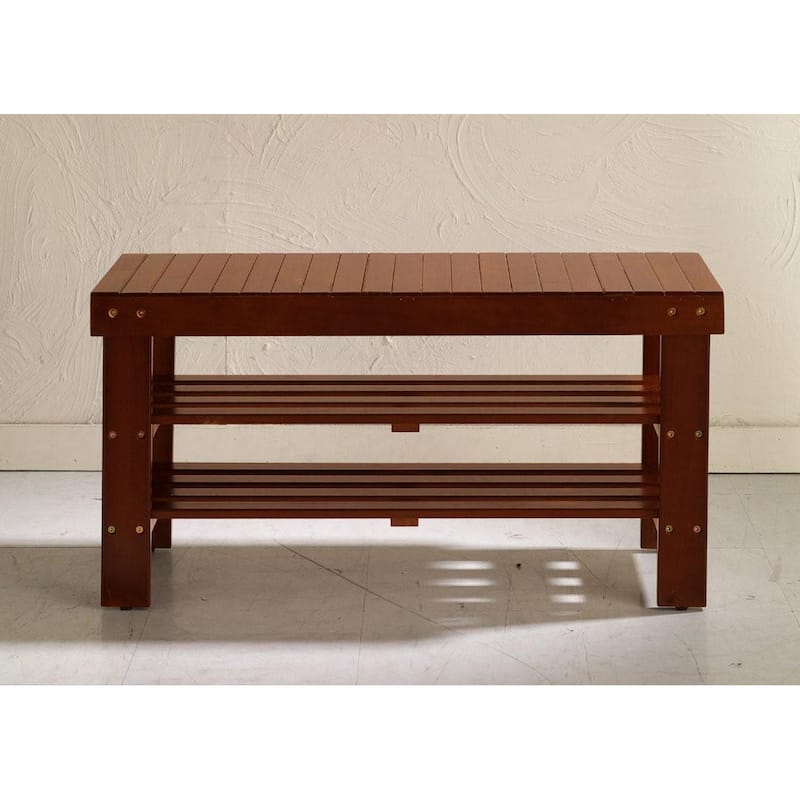 The Gray Barn Waggoner Solid Wood Shoe Bench
