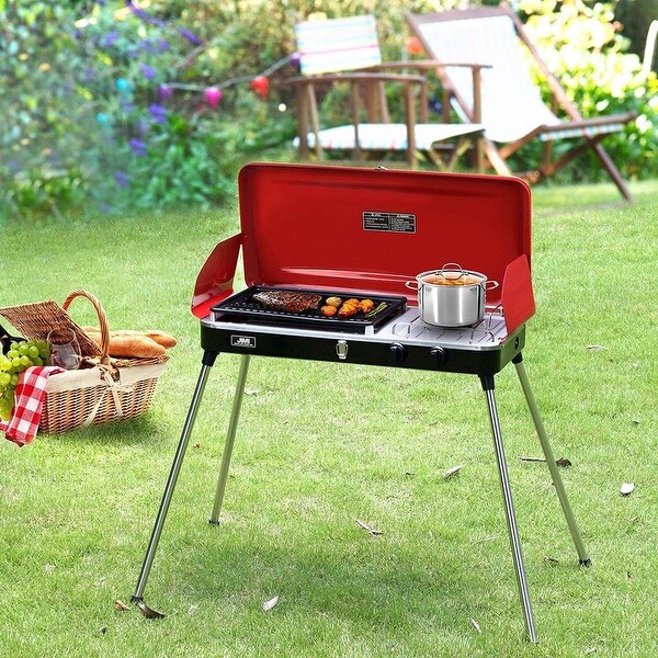 Zenova Liquid Propane BBQ Gas Grill,Barbecue Grill Outdoor Cooking