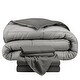 preview thumbnail 10 of 38, Bare Home Down Alternative Reversible Bed-in-a-Bag Grey/Light Grey, Sheet Set: Grey - Full