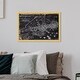 preview thumbnail 20 of 19, Oliver Gal 'Town of Boston Map 1722' Maps and Flags Framed Wall Art Prints US Cities Maps - Black, White 24 x 16 - Gold