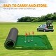 preview thumbnail 17 of 16, Golf Putting Green, Large Professional Golf Training Mat, Artificial Grass Turf,Golf Turf Mat with 3 Flags