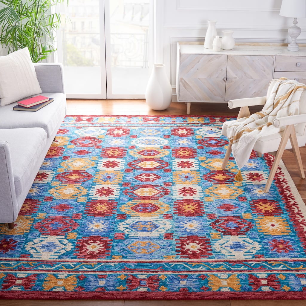 SAFAVIEH Handmade Aspen Cecilija Boho Tribal Wool Rug