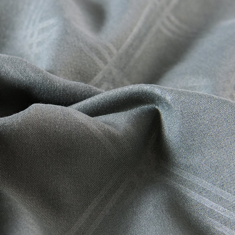 Gray Plaid Comforter Set