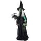preview thumbnail 9 of 16, Haunted Hill Farm Lifesize Witch Prop with Lights and Sound, Indoor/Covered Outdoor Halloween Decoration